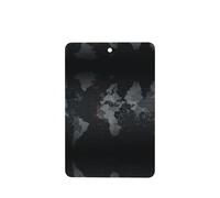 Phayah Rectangle Car Air Fresheners Cards 6 Pcs Black World Map Pattern Aromatherapy Tablets Hanging Scented Card - Lavender Scent Eliminate Odor