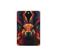 Phayah Rectangle Car Air Fresheners Cards 6 Pcs Brightly Colored Rabbit Pattern Auto Aromatherapy Tablets Hanging Scented Card - Lavender Scent