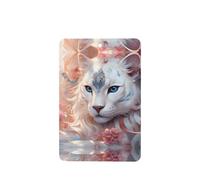 Phayah Rectangle Car Air Fresheners Cards 6 Pcs Cheetah In Persian Flower Pattern Auto Aromatherapy Tablets Hanging Scented Card - Lavender Scent