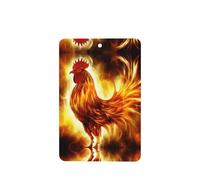 Phayah Rectangle Car Air Fresheners Cards 6 Pcs Chicken On Fire Pattern Auto Aromatherapy Tablets Hanging Scented Card - Lavender Scent