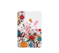Phayah Rectangle Car Air Fresheners Cards 6 Pcs Colorful Flower Butterfly Pattern Aromatherapy Tablets Hanging Scented Card - Lavender Scent Eliminate Odor