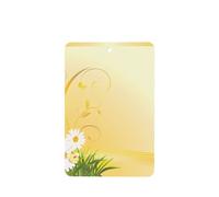 Phayah Rectangle Car Air Fresheners Cards 6 Pcs Curving Chamomile Flowers Flying Butterflies Pattern Aromatherapy Tablets Hanging Scented Card - Lavender Scent Eliminate Odor