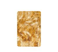 Phayah Rectangle Car Air Fresheners Cards 6 Pcs Golden Wheat Mango Pattern Auto Aromatherapy Tablets Hanging Scented Card - Lavender Scent