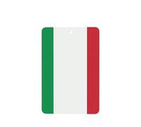 Phayah Rectangle Car Air Fresheners Cards 6 Pcs Italy Flag Pattern Auto Aromatherapy Tablets Hanging Scented Card - Lavender Scent