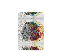 Phayah Rectangle Car Air Fresheners Cards 6 Pcs Left And Right Brain Advantage Pattern Aromatherapy Tablets Hanging Scented Card - Lavender Scent Eliminate Odor