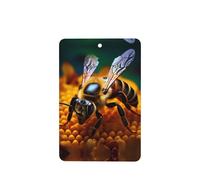 Phayah Rectangle Car Air Fresheners Cards 6 Pcs Nectar Pattern Aromatherapy Tablets Hanging Scented Card - Lavender Scent Eliminate Odor