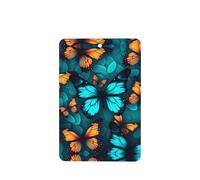 Phayah Rectangle Car Air Fresheners Cards 6 Pcs Orange And Blue Butterfly Pattern Aromatherapy Tablets Hanging Scented Card - Lavender Scent Eliminate Odor