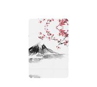 Phayah Rectangle Car Air Fresheners Cards 6 Pcs Red Sun Hill, Japan Pattern Aromatherapy Tablets Hanging Scented Card - Lavender Scent Eliminate Odor