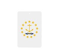 Phayah Rectangle Car Air Fresheners Cards 6 Pcs Rhode Island State Flag Pattern Auto Aromatherapy Tablets Hanging Scented Card - Lavender Scent