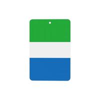 Phayah Rectangle Car Air Fresheners Cards 6 Pcs Sierra Leone Flag Pattern Auto Aromatherapy Tablets Hanging Scented Card - Lavender Scent