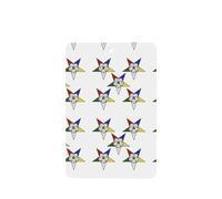 Phayah Rectangle Car Air Fresheners Cards 6 Pcs Stars Eastern Stars Pattern Aromatherapy Tablets Hanging Scented Card - Lavender Scent Eliminate Odor