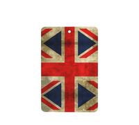 Phayah Rectangle Car Air Fresheners Cards 6 Pcs Vintage British Flag Pattern Aromatherapy Tablets Hanging Scented Card - Lavender Scent Eliminate Odor