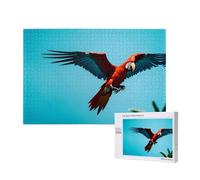 Phayah Red Macaw Puzzles 1000 Piece For Jigsaw Puzzle Wooden Puzzle Forfamily Friend Home Decor Wall Art 29.5 X 19.7 In