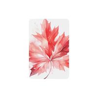 Phayah Red Maple Leaf Pattern Lavender Scent Car Aroma Rectangle Hanging Fragrance Tablet Car Interior Fragrance Freshener 6p