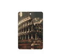 Phayah Remains Of The Roman Colosseum Pattern Lavender Scent Car Aroma Rectangle Hanging Fragrance Tablet Car Interior Fragrance Freshener 6p