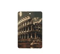Phayah Remains Of The Roman Colosseum Pattern Lavender Scent Car Aroma Rectangle Hanging Fragrance Tablet Car Interior Fragrance Freshener 4p