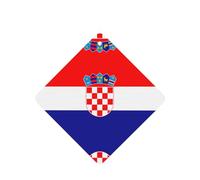 Phayah Republic Of Croatia Flag Pattern Lavender Scent Car Aroma Square Hanging Fragrance Tablet Car Interior Fragrance Freshener 6p