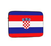 PHAYAH Republic Of Croatia Flag Patterned Laptop Sleeve Bag, 13 Inch Shockproof Slim Laptop Bag Briefcase Carrying Laptop Cover