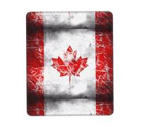 Phayah Retro Canada Flag Pattern Mouse Pads, Portable Wireless Mouse Pad, Non-Slip Rubber Base Laptop Mousepad Smooth Surface for Office & Travel 8.3 X 10.3 in