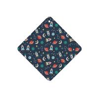 Phayah Rocket Clipart Space Ship Pattern Lavender Scent Car Air Freshener Square Card Hanging Hanging Scented Card 4 Pcs For Cars Closet Shoe