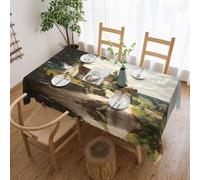 PHAYAH Romance In The Countryside Tablecloth 54"X 72" Decorative Tablecloths Washable Table Suitable Cover, Home, Wedding, Restaurant Camping
