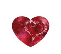 Phayah Romantic Heart Pattern Lavender Scent Car Air Freshener Heart Shape Card Hanging Hanging Scented Card 4 Pcs For Cars Closet Shoe