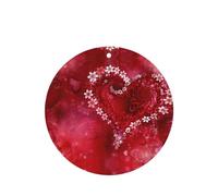 Phayah Romantic Heart Pattern Lavender Scent Car Air Freshener Round Shape Card Hanging Hanging Scented Card 4 Pcs For Cars Closet Shoe