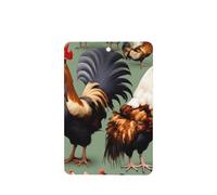 Phayah Rooster And Chicken Pattern Lavender Scent Car Air Freshener Rectangle Card Hanging Hanging Scented Card 6 Pcs For Cars Closet Drawer