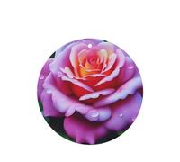Phayah Roses Bloom Pattern Lavender Scent Car Aroma Round Shape Hanging Fragrance Tablet Car Interior Fragrance Freshener 6p