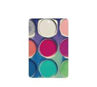 Phayah Round Color Palette Pattern Lavender Scent Car Aroma Rectangle Hanging Fragrance Tablet Car Interior Fragrance Freshener 4p
