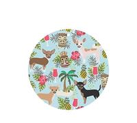 Phayah Round Shape Car Air Fresheners Cards 4 Pcs Chihuahua Dog Pineapple Pattern Auto Aromatherapy Tablets Hanging Scented Card - Lavender Scent
