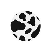Phayah Round Shape Car Air Fresheners Cards 4 Pcs Cow Spot Pattern Auto Aromatherapy Tablets Hanging Scented Card - Lavender Scent