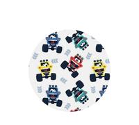 Phayah Round Shape Car Air Fresheners Cards 4 Pcs Cute Monster Trucks Pattern Auto Aromatherapy Tablets Hanging Scented Card - Lavender Scent