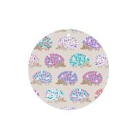 Phayah Round Shape Car Air Fresheners Cards 4 Pcs Hedgehog Polkadot Pattern Auto Aromatherapy Tablets Hanging Scented Card - Lavender Scent