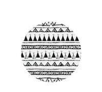 Phayah Round Shape Car Air Fresheners Cards 4 Pcs Native American Patterns Pattern Auto Aromatherapy Tablets Hanging Scented Card - Lavender Scent