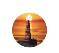 Phayah Round Shape Car Air Fresheners Cards 4 Pcs Paper Lighthouse Pattern Auto Aromatherapy Tablets Hanging Scented Card - Lavender Scent