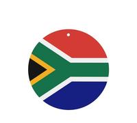Phayah Round Shape Car Air Fresheners Cards 4 Pcs South African Flag Pattern Auto Aromatherapy Tablets Hanging Scented Card - Lavender Scent