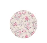 Phayah Round Shape Car Air Fresheners Cards 6 Pcs Beautiful Vintage Pink Flower Pattern Aromatherapy Tablets Hanging Scented Card - Lavender Scent Eliminate Odor