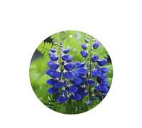 Phayah Round Shape Car Air Fresheners Cards 6 Pcs Bell Orchid Flower Pattern Auto Aromatherapy Tablets Hanging Scented Card - Lavender Scent