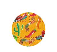 Phayah Round Shape Car Air Fresheners Cards 6 Pcs Cactus Hat And Chili Pepper Pattern Aromatherapy Tablets Hanging Scented Card - Lavender Scent Eliminate Odor