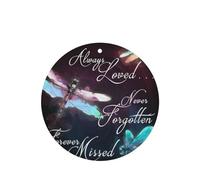 Phayah Round Shape Car Air Fresheners Cards 6 Pcs Colorful Dragonfly Pattern Aromatherapy Tablets Hanging Scented Card - Lavender Scent Eliminate Odor