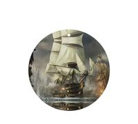 Phayah Round Shape Car Air Fresheners Cards 6 Pcs Cool Cruise Ship Pattern Aromatherapy Tablets Hanging Scented Card - Lavender Scent Eliminate Odor