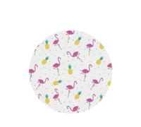 Phayah Round Shape Car Air Fresheners Cards 6 Pcs Flamingo And Pineapple Pattern Aromatherapy Tablets Hanging Scented Card - Lavender Scent Eliminate Odor