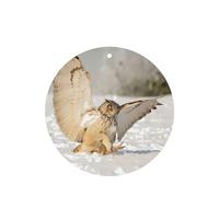 Phayah Round Shape Car Air Fresheners Cards 6 Pcs Flying Owl Pattern Aromatherapy Tablets Hanging Scented Card - Lavender Scent Eliminate Odor