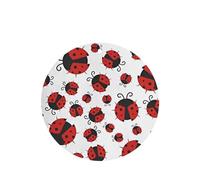 Phayah Round Shape Car Air Fresheners Cards 6 Pcs Funny Ladybug Pattern Aromatherapy Tablets Hanging Scented Card - Lavender Scent Eliminate Odor