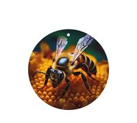 Phayah Round Shape Car Air Fresheners Cards 6 Pcs Nectar Pattern Aromatherapy Tablets Hanging Scented Card - Lavender Scent Eliminate Odor