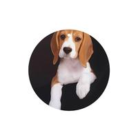 Phayah Round Shape Car Air Fresheners Cards 6 Pcs Ovely Pet Dog Beagle Pattern Aromatherapy Tablets Hanging Scented Card - Lavender Scent Eliminate Odor