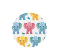 Phayah Round Shape Car Air Fresheners Cards 6 Pcs Plastic Elephant Pattern Aromatherapy Tablets Hanging Scented Card - Lavender Scent Eliminate Odor