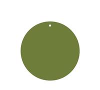 Phayah Round Shape Car Air Fresheners Cards 6 Pcs Solid Dark Green Pattern Auto Aromatherapy Tablets Hanging Scented Card - Lavender Scent