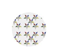 Phayah Round Shape Car Air Fresheners Cards 6 Pcs Stars Eastern Stars Pattern Aromatherapy Tablets Hanging Scented Card - Lavender Scent Eliminate Odor